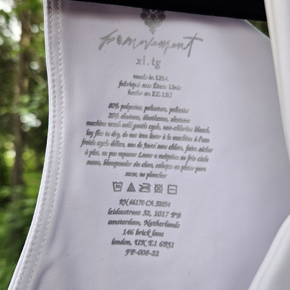 Be Right Back crop top Free People Movement size XL white - Picture 4 of 4